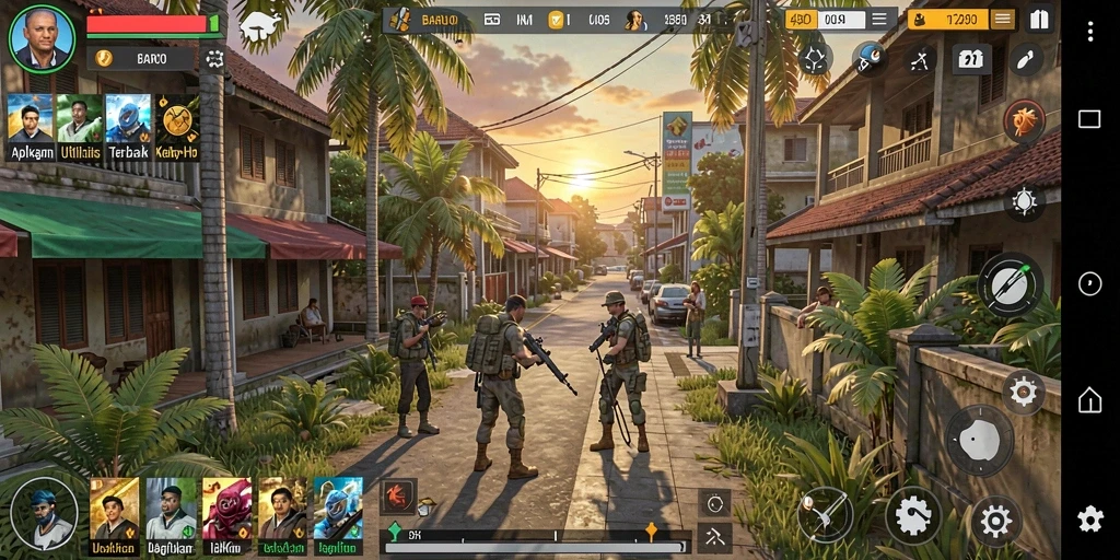 Tampilan antarmuka utama BARU01 dengan fitur utilitas.