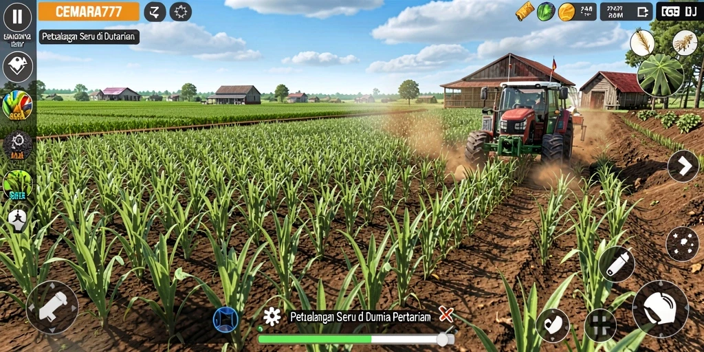 Gameplay menarik di CEMARA777 dengan aktivitas bertani yang seru.