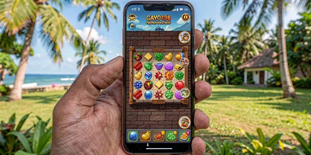 Screenshot GAYO138 menampilkan gameplay puzzle yang menantang.