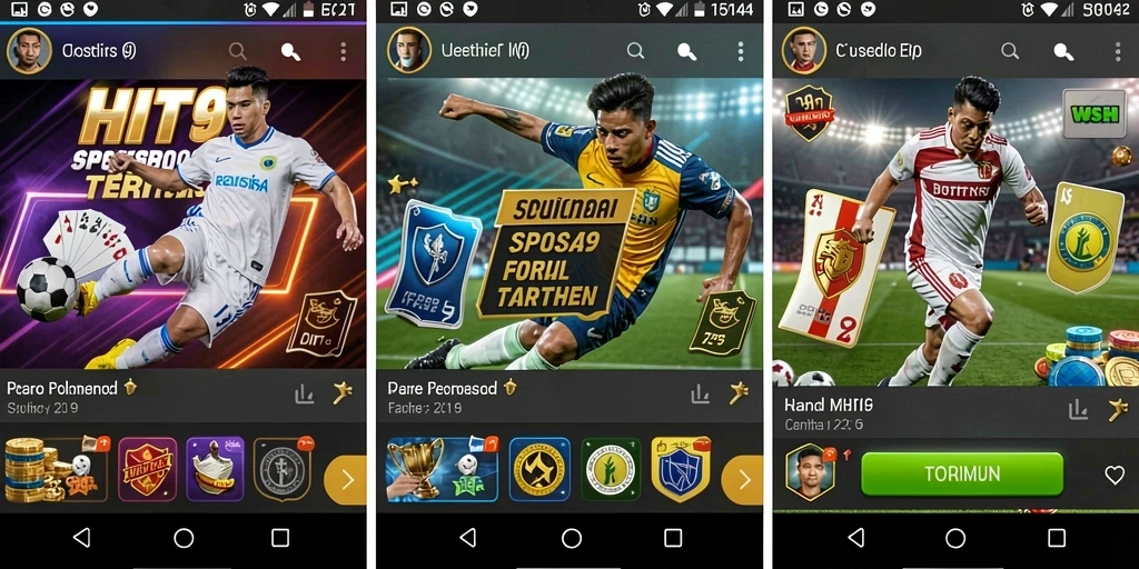 Tampilan gameplay HIT9 yang menampilkan fitur sportsbook yang menarik.