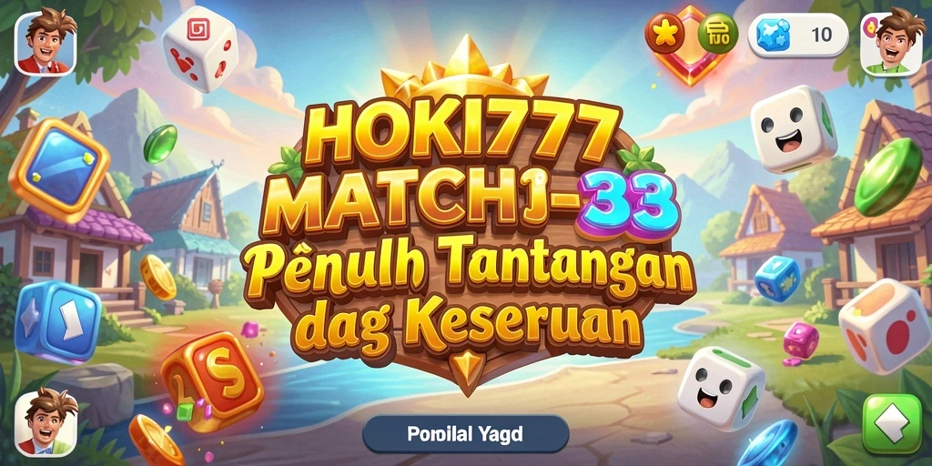 Tampilan gameplay HOKI777 menampilkan keseruan puzzle Match-3.