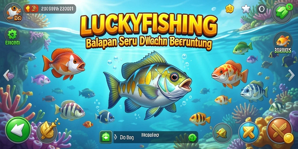 Tangkap ikan sambil beradu kecepatan dalam LUCKYFISHING.