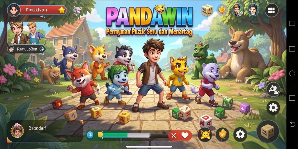 Gambaran gameplay seru dari PANDAWIN yang menantang.