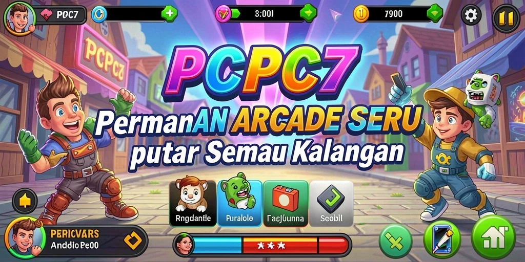 Tampilan gameplay seru PCPC7 yang menantang.
