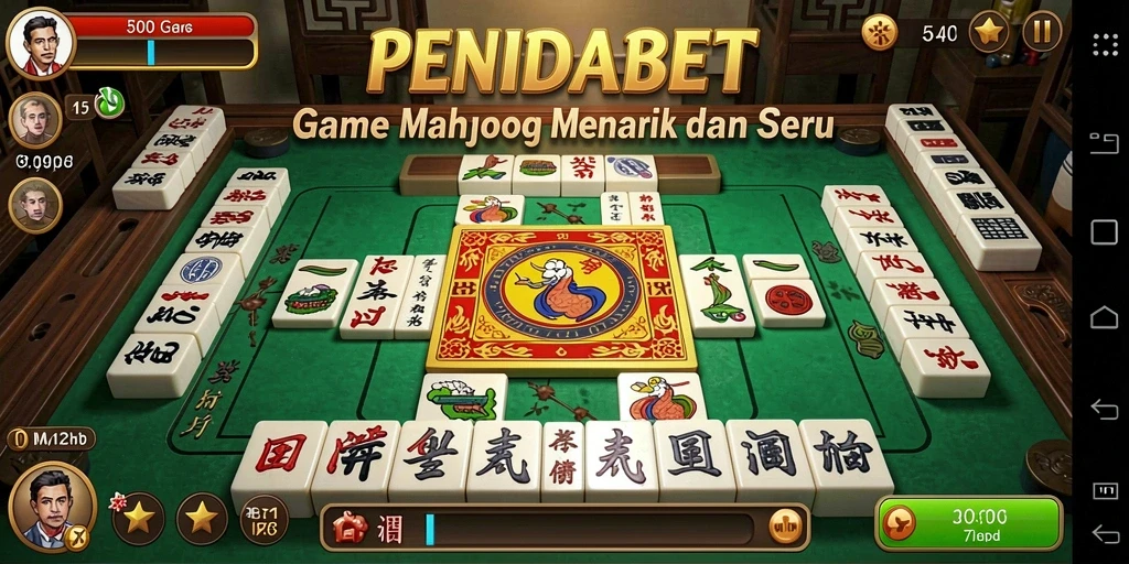 Screenshot gameplay PENIDABET yang menunjukkan pengalaman Mahjong yang mendalam dan seru.