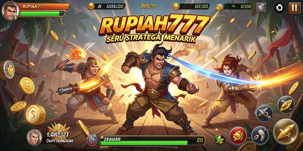 Tampilan penuh aksi dari gameplay RUPIAH777 yang mendebarkan.