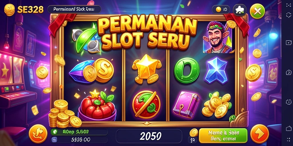 Tampilan gameplay SE328 yang mendebarkan dengan simbol Slot yang berputar.