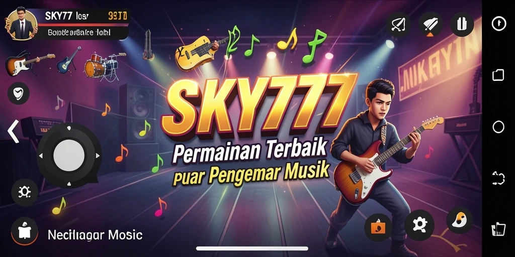 Tampilan menarik dari gameplay SKY77 dengan interaksi musik.