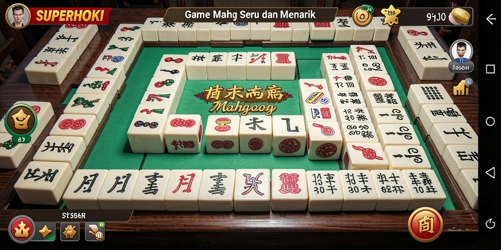 Tampilan gameplay SUPERHOKI yang seru dan menantang.