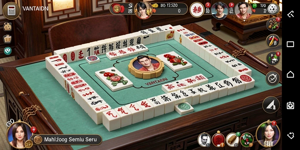 Tampilan menarik dari VANTAIDN dengan gameplay Mahjong yang menantang.